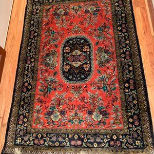 Hand Loomed Qum Silk Fine Persian Area Rug